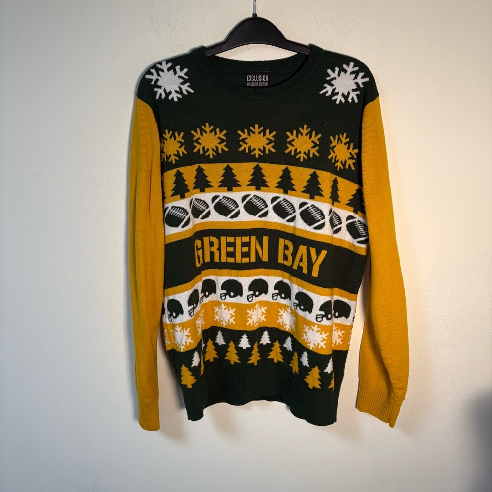 Green Bay Packers Crewneck Sweater - Green and Yellow